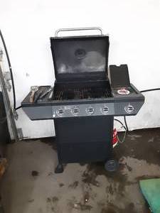 lot 126 image: Nexgrill patio grill with propane tank