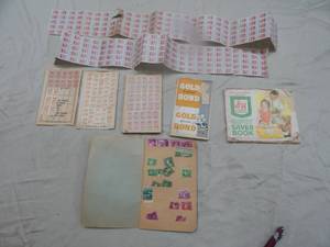 lot 34 image: Collection of Vintage Postal and Retail Saver Stamps