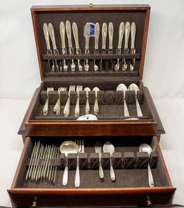 Timeless Elegance Sterling Silver Flatware Set (Reserve Auction)