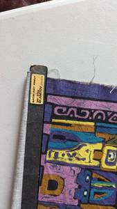 Unveiling Jerusalem A Vintage 1950s Tapestry Steeped in History (L 27.25 x W 16.5)