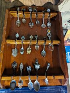 Antiquevintage Spoon collection in racks