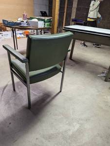 Vintage MCM Green Chair with chrome