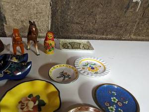 Eye-Catching Vintage Treasures That can lure you down the collector path2 Dala Horses, Matryoshka Doll, Dutch Clogs, Porcelain Horse