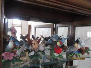 lot 11 image: Colorful collection of Lenox porcelain bird figurines #1