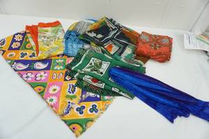lot 24 image: Variety of Cotton & Silk Scarves