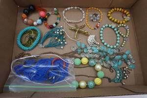 lot 35 image: Costume Necklaces, Bracelets, Ring