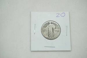 lot 86 image: Coins  Quarter Dollar Liberty Standing