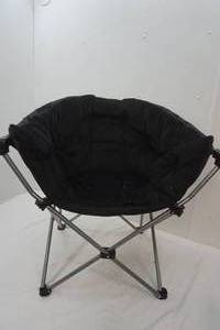 lot 226 image: Black Plush Folding Chair