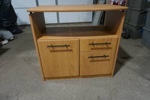 lot 251 image: T.V. Stand with Shelf and Drawers