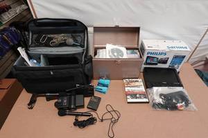 lot 180 image: Assorted Electronics - Portable DVD Player, Wireless Microphone
