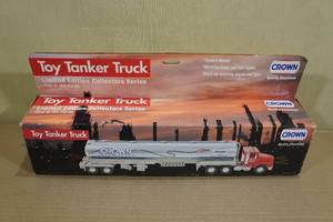 lot 29 image: Vintage Crown Gasoline Toy Tanker Truck -Never Opened