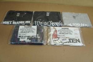lot 158 image: 5 Political T-Shirts - Pro-RepublicanTrump - Medium