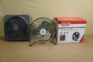 lot 170 image: 3 Camping Fans