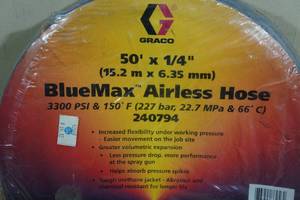 lot 188 image: NEW Graco BlueMax 50 x 14 Airless Paint Sprayer Hose