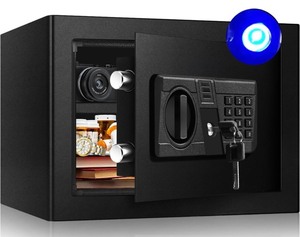 lot 16 image: Totoy Steel Security Safe Box .8cu ft -Black