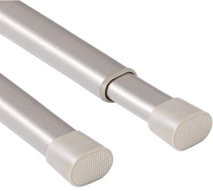 lot 132 image: 2-Pack Sturdy Rods Oval Spring Tension Rods