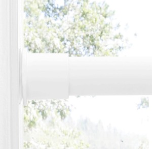 lot 148 image: RYB Home Tension Curtain Rod 28-48 White