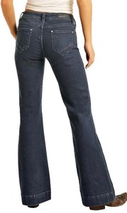 lot 56 image: Rock & Roll Cowgirl Mid Rise Trousers - 31 x 34