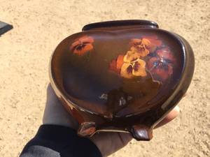 lot 28 image: Antique WELLER Louwelsa Pansy Vase