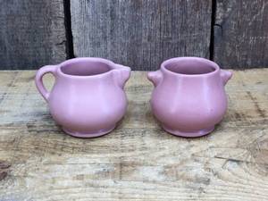lot 29 image: Vintage Pink ROSEMADE Sugar & Creamer