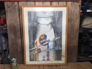 lot 159 image: Vintage SCHLITZ Framed Poster - 1979
