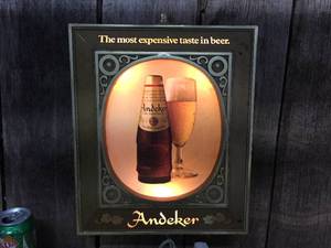 lot 178 image: Vintage ANDEKER Light-Up Beer Sign - Works