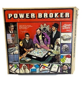 Vintage 1975 Power Broker Family Board Game by Hasbro