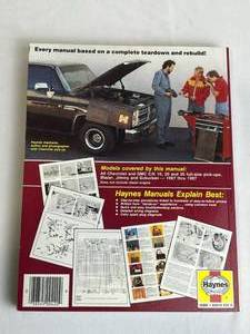 Haynes Chevy & GMC Pick-ups (1967 thru 1987) Repair Manual