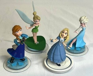 Disney Infinity - Elsa, Anna, Alice, and Tinker Bell Lot
