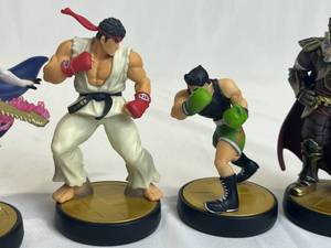 Nintendo Amiibo Lot - Street Fighter, Princess Zelda, Ganondorf, Corrin, and Little Mac