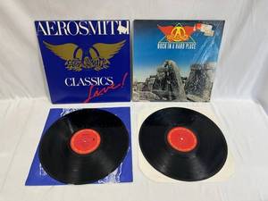 Aerosmith Rock In A Hard Place (1982) and Aerosmith Classics Live (1986) Vinyl LPs