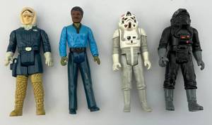 Vintage 1980s Star Wars Action Figures In (Protective Cases) NO WEAPONS