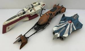 Vintage Star Wars Vehicles One Has Figures (All Missing Pieces)