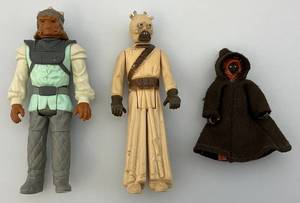 Vintage 1970-80s Star Wars Action Figures Including (Protective Cases) NO WEAPONS