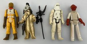 Vintage 1980s Star Wars Action Figures Including (Protective Cases) Logray Ewok Has Accessories NO WEAPONS
