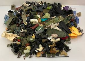 Large Group Of Vintage Action Figure Clothes & More