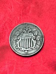 lot 6 image: 1887 Shield Nickel
