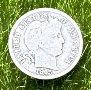 lot 11 image: 1915 Barber Dime