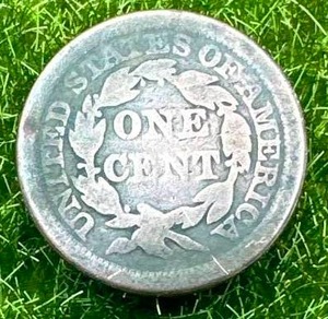 lot 15 image: 1843 Large Cent Penny