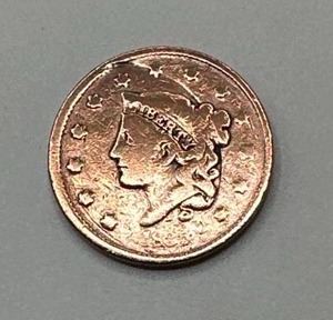 lot 25 image: 1836 Large Cent Penny