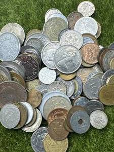 lot 28 image: 1 Pound Unseached Foreign Coins