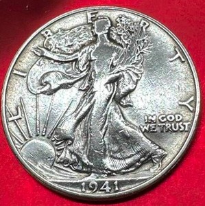 lot 34 image: 1941-D Walking Liberty Half Dollar