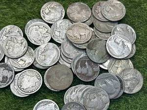 lot 45 image: Lot of 50 Buffalo Nickels