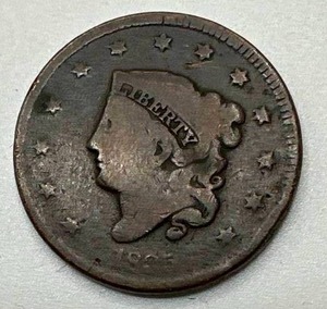 lot 46 image: 1835 Large Cent Penny