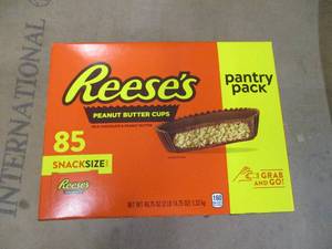 lot 137 image: 85 count Reeses Peanut Butter Cups- best date 072024