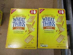 lot 144 image: Lot of 2 Original Wheat Thins- past best date