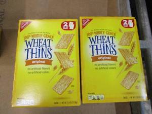 lot 146 image: Lot of 2 Original Wheat Thins- past best date