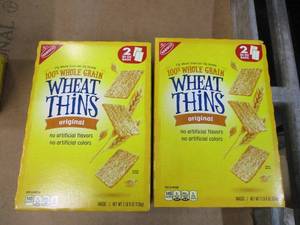 lot 150 image: Lot of 2 Original Wheat Thins- past best date