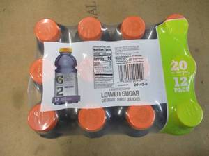 lot 153 image: 12 Count Grape Lower Sugar Gatorade - past best date Best by 11272023
