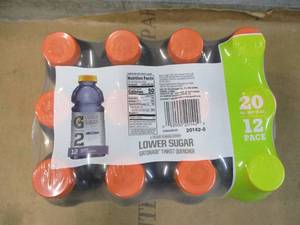lot 155 image: 12 Count Grape Lower Sugar Gatorade - past best date&nbspBest by 11272023